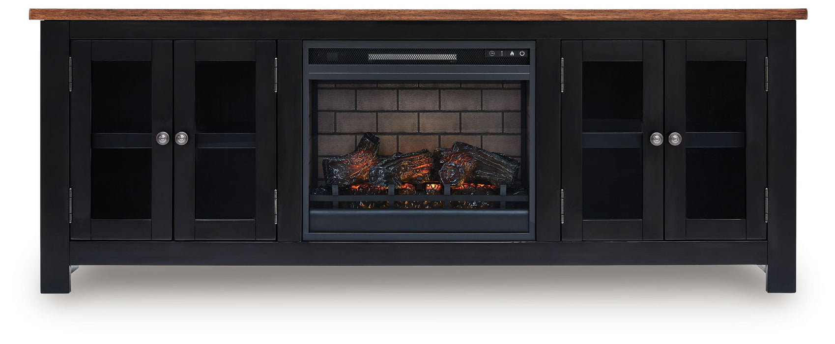 Wildenauer - 76" TV Stand With Electric Fireplace – Fireplace TV Stands by Signature Design by Ashley® at Furniture Wholesale Plus , Nashville furniture store
