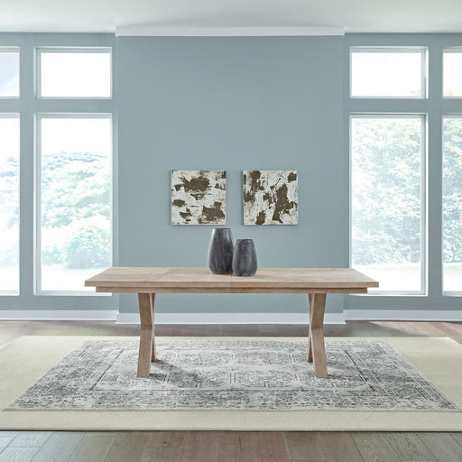 Brentwood - Double Pedestal Table - Sandstone – Dining Tables by Liberty Furniture at Furniture Wholesale Plus , Nashville furniture store