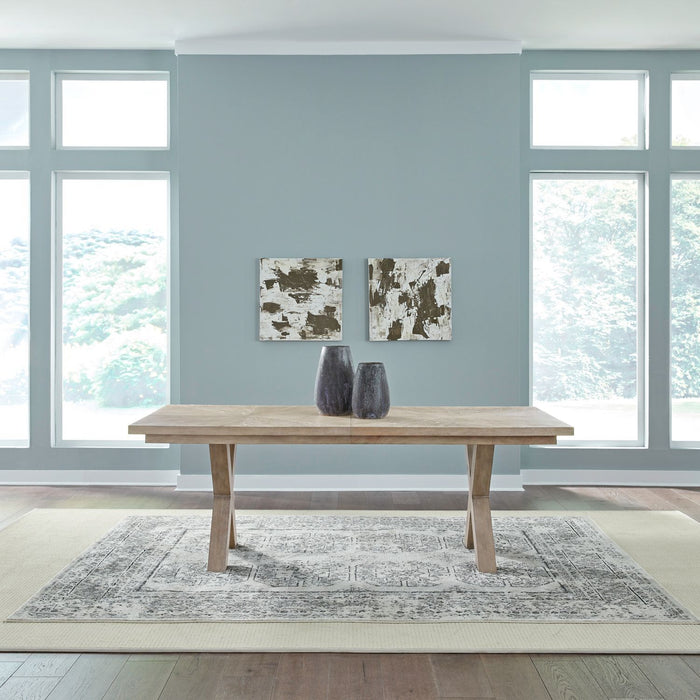 Brentwood - Double Pedestal Table - Sandstone – Dining Tables by Liberty Furniture at Furniture Wholesale Plus , Nashville furniture store