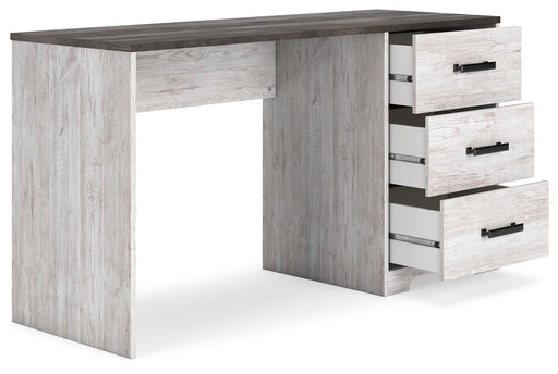 Shawburn - White / Dark Charcoal Gray - Home Office Desk - Premium Writing Desks from Signature Design by Ashley® - Just $208! Shop now at Furniture Wholesale Plus  We are the best furniture store in Nashville, Hendersonville, Goodlettsville, Madison, Antioch, Mount Juliet, Lebanon, Gallatin, Springfield, Murfreesboro, Franklin, Brentwood