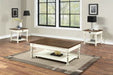 Joanna - 3 Piece Table Set (2 End & Coffee Tables) - White – Table Sets by Steve Silver Furniture at Furniture Wholesale Plus , Nashville furniture store