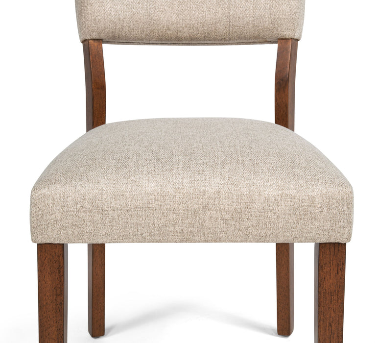 Gregory - Side Chair (Set of 2) - Beige / Brown – Chair Sets by Crown Mark at Furniture Wholesale Plus , Nashville furniture store
