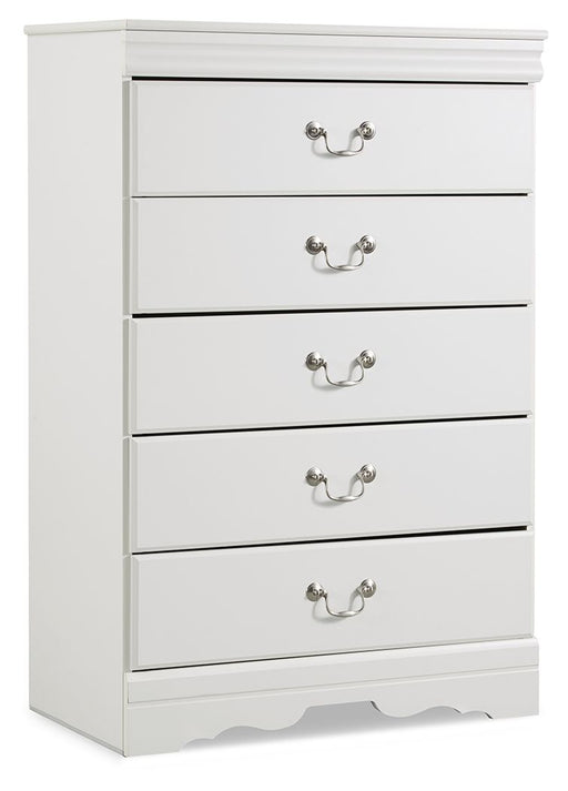 Anarasia - Five Drawer Chest - White – Accent Chests by Signature Design by Ashley® at Furniture Wholesale Plus , Nashville furniture store