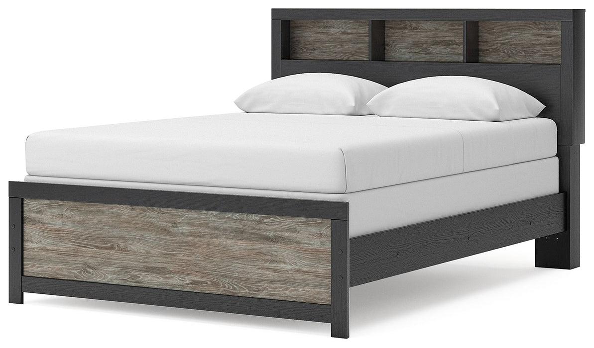 Broachmyn - Lighted Bookcase Panel Bed – Panel Beds by Signature Design by Ashley® at Furniture Wholesale Plus , Nashville furniture store