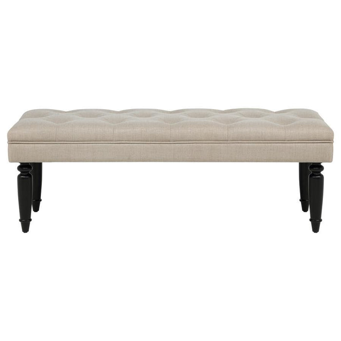 Marsha - 52" Upholstered Entryway Accent Bench - Latte – Upholstered Benches by Coaster Fine Furniture at Furniture Wholesale Plus , Nashville furniture store