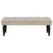 Marsha - 52" Upholstered Entryway Accent Bench - Latte – Upholstered Benches by Coaster Fine Furniture at Furniture Wholesale Plus , Nashville furniture store