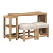 Corso - 3 Piece Console Set - Natural & Concrete – 3 Piece Living Room Sets by Liberty Furniture at Furniture Wholesale Plus , Nashville furniture store