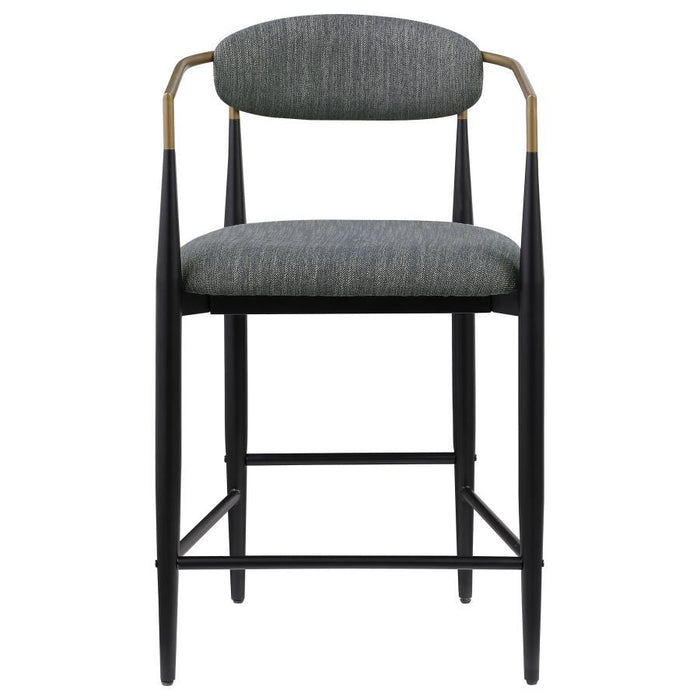 Tina - Metal Counter Height Bar Stool With Upholstered Back And Seat (Set of 2) - Premium Stool Sets from Coaster Fine Furniture - Just $419! Shop now at Furniture Wholesale Plus  We are the best furniture store in Nashville, Hendersonville, Goodlettsville, Madison, Antioch, Mount Juliet, Lebanon, Gallatin, Springfield, Murfreesboro, Franklin, Brentwood