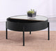 Ozella - Round Table With Hidden Storage Sandy – End Tables by Coaster Fine Furniture at Furniture Wholesale Plus , Nashville furniture store