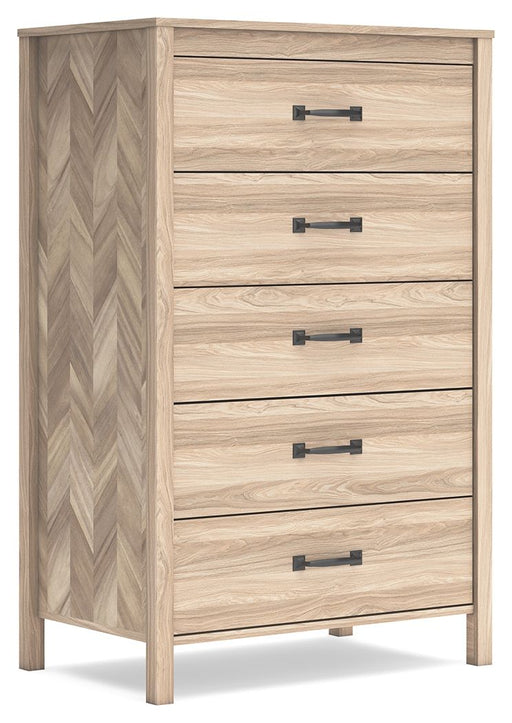 Battelle - Tan - Five Drawer Chest - Premium Accent Chests from Signature Design by Ashley® - Just $268! Shop now at Furniture Wholesale Plus  We are the best furniture store in Nashville, Hendersonville, Goodlettsville, Madison, Antioch, Mount Juliet, Lebanon, Gallatin, Springfield, Murfreesboro, Franklin, Brentwood