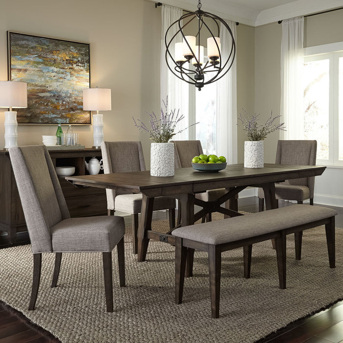 Double Bridge - Table Set – 5 Piece Dining Room Sets by Liberty Furniture at Furniture Wholesale Plus , Nashville furniture store