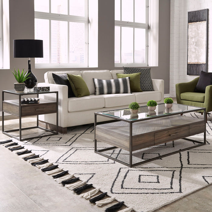 Jamestown - 3 Piece Living Room Set - Tobacco – Table Sets by Liberty Furniture at Furniture Wholesale Plus , Nashville furniture store