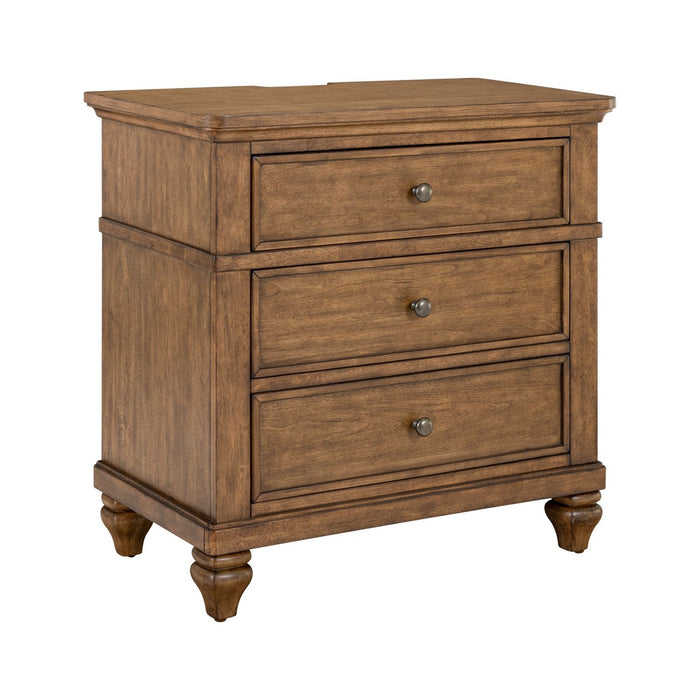 Twin Lakes - Nightstand With Charging Station – Nightstands w/ Charging Stations by Liberty Furniture at Furniture Wholesale Plus , Nashville furniture store