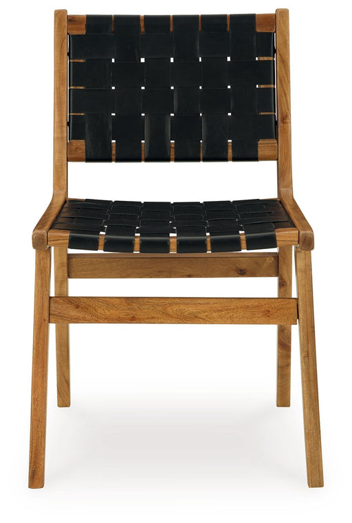 Fortmaine - Dining Room Side Chair (Set of 2) - Brown / Black – Chair Sets by Signature Design by Ashley® at Furniture Wholesale Plus , Nashville furniture store