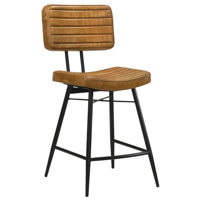 Partridge - Leather Counter Chair (Set of 2) - Premium Stool Sets from CoasterElevations - Just $489! Shop now at Furniture Wholesale Plus  We are the best furniture store in Nashville, Hendersonville, Goodlettsville, Madison, Antioch, Mount Juliet, Lebanon, Gallatin, Springfield, Murfreesboro, Franklin, Brentwood