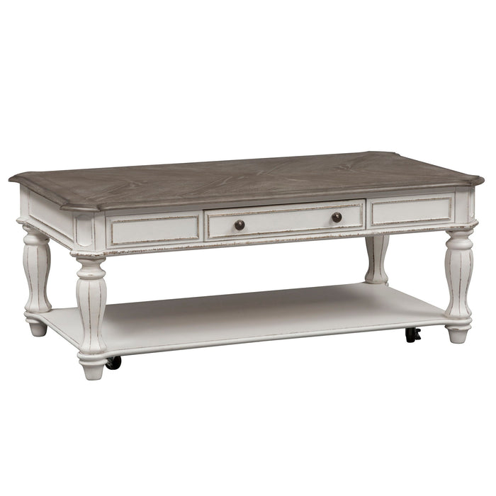 Magnolia Manor - Rectangular Cocktail Table – Cocktail Tables by Liberty Furniture at Furniture Wholesale Plus , Nashville furniture store