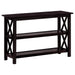 Rachelle - 2-Shelf Wood Entryway Console Table - Deep Merlot – Console Tables by CoasterEssence at Furniture Wholesale Plus , Nashville furniture store