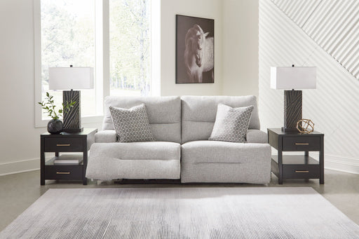 Acklen Place - 2-Piece Power Reclining Sectional Loveseat - Pewter – Reclining Sectionals by Signature Design by Ashley® at Furniture Wholesale Plus , Nashville furniture store