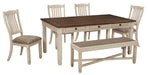 Bolanburg - Rectangular Dining Table Set - Premium 5 Piece Dining Room Sets from Signature Design by Ashley® - Just $1298! Shop now at Furniture Wholesale Plus  We are the best furniture store in Nashville, Hendersonville, Goodlettsville, Madison, Antioch, Mount Juliet, Lebanon, Gallatin, Springfield, Murfreesboro, Franklin, Brentwood