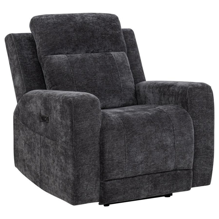 Kennett - Chenille Upholstered Power Recliner Chair – Reclining Chairs by Coaster Fine Furniture at Furniture Wholesale Plus , Nashville furniture store
