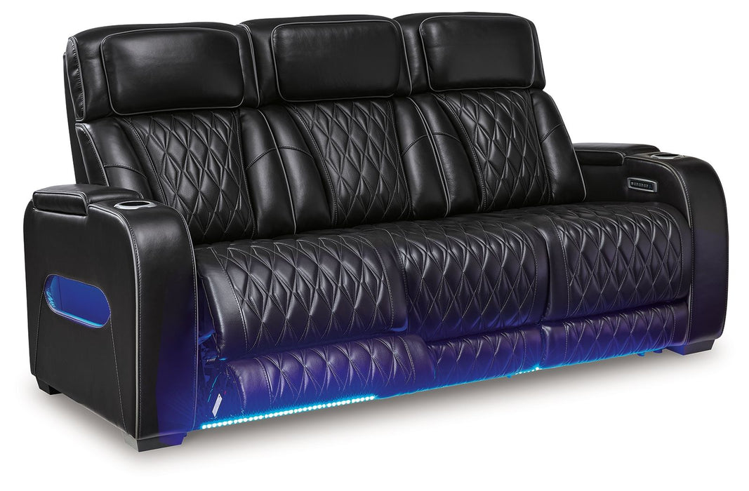 Boyington - 2 Pc. - Power Reclining Sofa And Loveseat - Black – Reclining Sofas & Loveseats by Signature Design by Ashley® at Furniture Wholesale Plus , Nashville furniture store