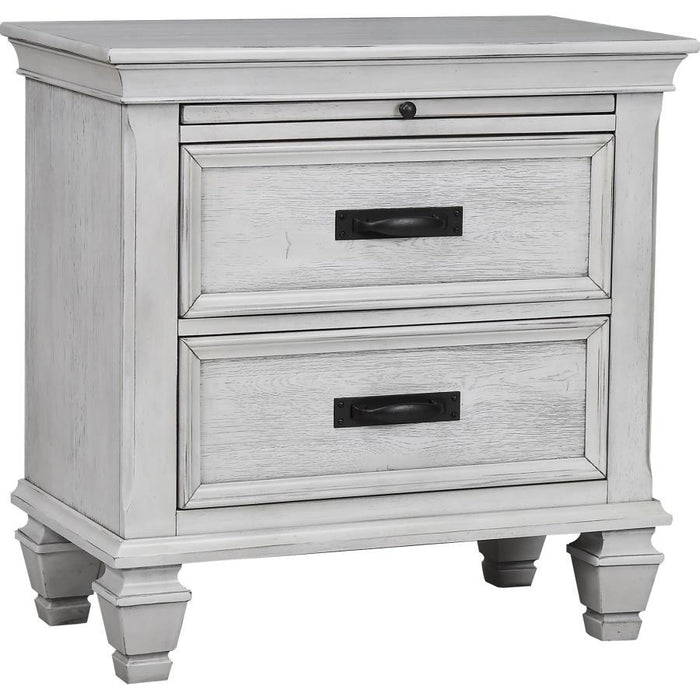 Franco - 2-Drawer Nightstand – Nightstands w/ Charging Stations by CoasterEssence at Furniture Wholesale Plus , Nashville furniture store