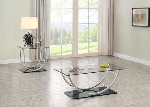 Danville - Glass Top Coffee Table Set – Table Sets by Coaster Fine Furniture at Furniture Wholesale Plus , Nashville furniture store