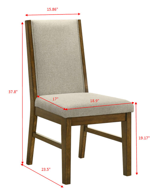 Hollister - Side Chair (Set of 2) - Gray / Dark Brown - Premium Chair Sets from Crown Mark - Just $199! Shop now at Furniture Wholesale Plus  We are the best furniture store in Nashville, Hendersonville, Goodlettsville, Madison, Antioch, Mount Juliet, Lebanon, Gallatin, Springfield, Murfreesboro, Franklin, Brentwood
