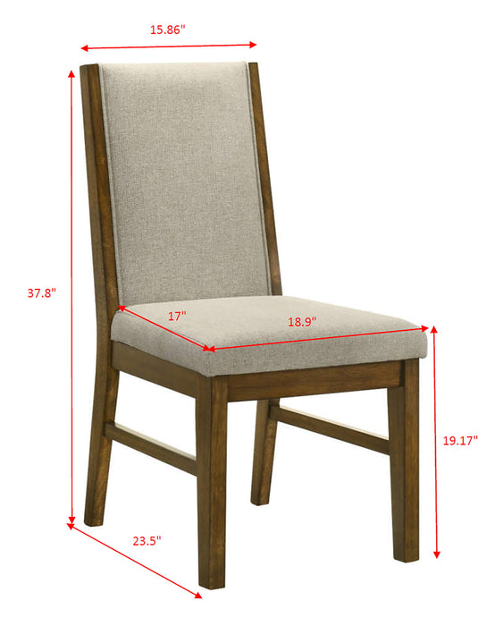 Hollister - Side Chair (Set of 2) - Gray / Dark Brown - Premium Chair Sets from Crown Mark - Just $199! Shop now at Furniture Wholesale Plus  We are the best furniture store in Nashville, Hendersonville, Goodlettsville, Madison, Antioch, Mount Juliet, Lebanon, Gallatin, Springfield, Murfreesboro, Franklin, Brentwood