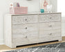 Paxberry - Six Drawer Dresser - Vinyl-Wrapped - Whitewash – Dressers by Signature Design by Ashley® at Furniture Wholesale Plus , Nashville furniture store