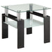 Dyer - 1-Shelf Rectangular Glass Top Table – End Tables by CoasterEveryday at Furniture Wholesale Plus , Nashville furniture store