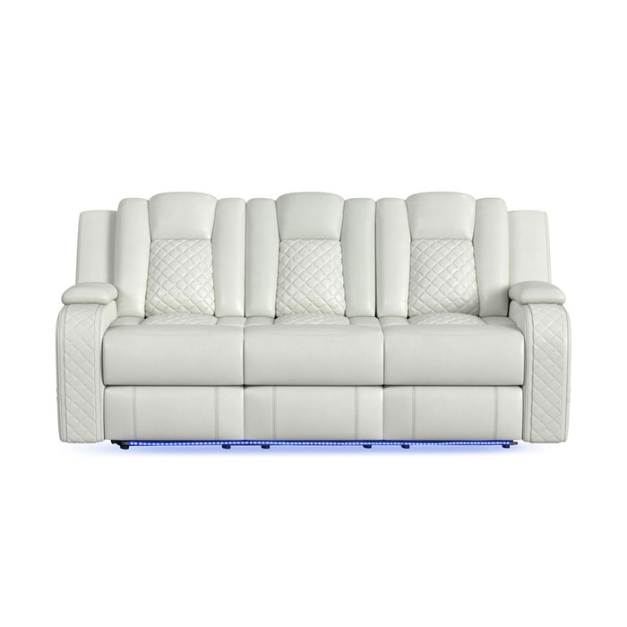 Carlo - Power Motion Sofa With Power Headrest, Dropdown Table, Power Strip, LED And Reading Light – Reclining Sofas by Elements International at Furniture Wholesale Plus , Nashville furniture store