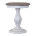 Magnolia Manor - Round Accent Table - Antique White – Accent Tables by Liberty Furniture at Furniture Wholesale Plus , Nashville furniture store