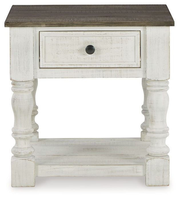 Havalance - Square End Table - White / Gray – End Tables by Signature Design by Ashley® at Furniture Wholesale Plus , Nashville furniture store