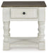 Havalance - Square End Table - White / Gray – End Tables by Signature Design by Ashley® at Furniture Wholesale Plus , Nashville furniture store
