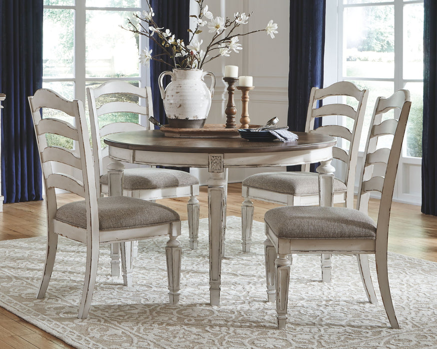Realyn - Oval Dining Table Set – 5 Piece Dining Room Sets by Signature Design by Ashley® at Furniture Wholesale Plus , Nashville furniture store