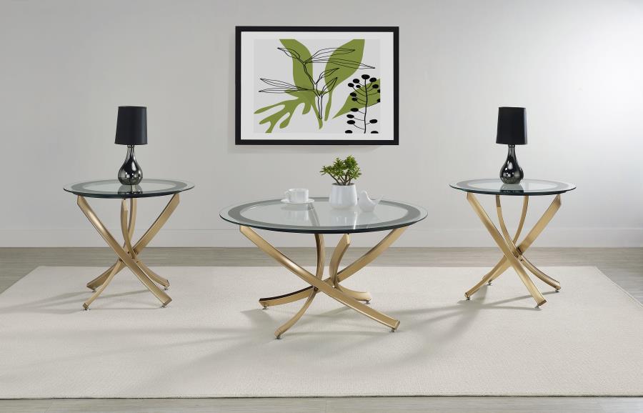 Brooke - Round Coffee Table Set – Table Sets by Coaster Fine Furniture at Furniture Wholesale Plus , Nashville furniture store