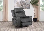 Raelynn - Upholstered Track Arm Recliner – Reclining Chairs by Coaster Fine Furniture at Furniture Wholesale Plus , Nashville furniture store
