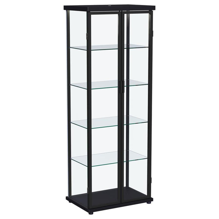 Aero - 5-Shelf Display Curio Cabinet With Led Lighting - Premium Curio Cabinets from Coaster Fine Furniture - Just $369! Shop now at Furniture Wholesale Plus  We are the best furniture store in Nashville, Hendersonville, Goodlettsville, Madison, Antioch, Mount Juliet, Lebanon, Gallatin, Springfield, Murfreesboro, Franklin, Brentwood