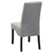 Stanton - Upholstered Dining Side Chairs (Set of 2) - Gray – Chair Sets by CoasterEssence at Furniture Wholesale Plus , Nashville furniture store