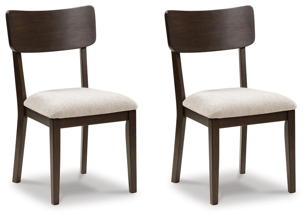 Mallenette - Dining Upholstered Side Chair (Set of 2) - Merlot – Chair Sets by Signature Design by Ashley® at Furniture Wholesale Plus , Nashville furniture store