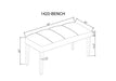 Vega - Bench - Gray – Dining Benches by Crown Mark at Furniture Wholesale Plus , Nashville furniture store