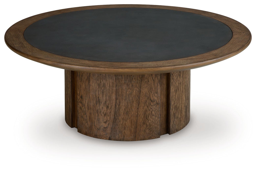 Dontayne - Round Table – End Tables by Signature Design by Ashley® at Furniture Wholesale Plus , Nashville furniture store