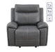 Gaston - Manual Recliner - Gray – Reclining Chairs by Steve Silver Furniture at Furniture Wholesale Plus , Nashville furniture store
