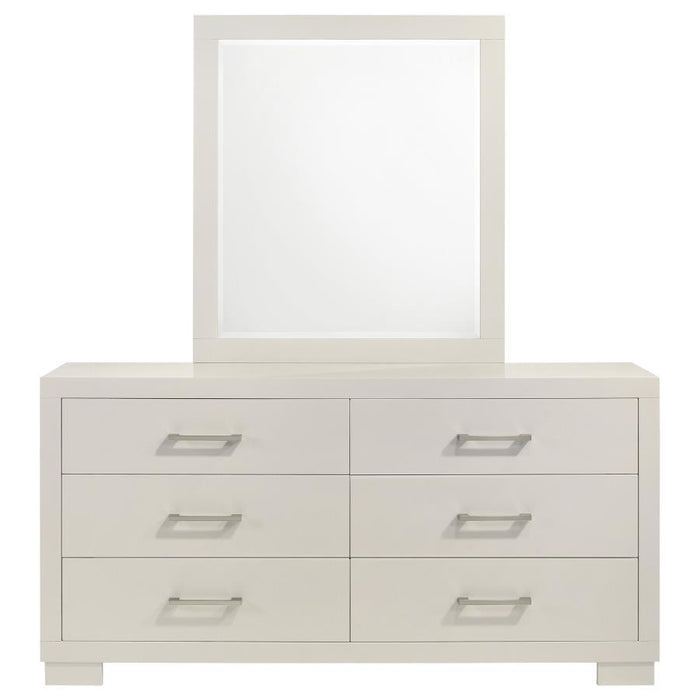 Jessica - 6-Drawer Dresser With Mirror – Dresser & Mirror by CoasterEssence at Furniture Wholesale Plus , Nashville furniture store