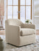 Valwick - Swivel Accent Chair - Cream / Brown – Swivel Chairs by Signature Design by Ashley® at Furniture Wholesale Plus , Nashville furniture store