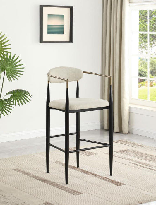 Tina - Metal Pub Height Bar Stool With Upholstered Back And Seat (Set of 2) - Premium Stool Sets from Coaster Fine Furniture - Just $429! Shop now at Furniture Wholesale Plus  We are the best furniture store in Nashville, Hendersonville, Goodlettsville, Madison, Antioch, Mount Juliet, Lebanon, Gallatin, Springfield, Murfreesboro, Franklin, Brentwood