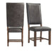 Gramercy - Tall Back Side Chair (Set of 2) - Chocolate – Chair Sets by Elements International at Furniture Wholesale Plus , Nashville furniture store