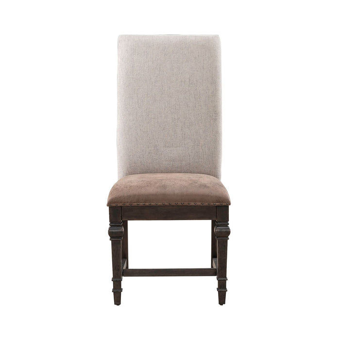 Paradise Valley - Upholstered Side Chair - Saddle Brown – Side Chairs by Liberty Furniture at Furniture Wholesale Plus , Nashville furniture store