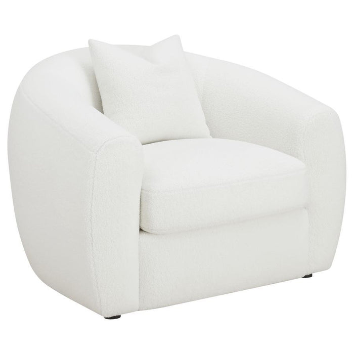 Isabella - Faux Sheepskin Upholstered Accent Chair Natural - Ivory - Premium Accent Chairs from CoasterElevations - Just $779! Shop now at Furniture Wholesale Plus  We are the best furniture store in Nashville, Hendersonville, Goodlettsville, Madison, Antioch, Mount Juliet, Lebanon, Gallatin, Springfield, Murfreesboro, Franklin, Brentwood